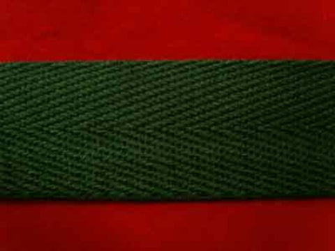 VTAPE15 25mm Forest Green Acrylic V Tape Webbing - Ribbonmoon