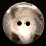 B7154 23mm White, Natural and Grey Gloss 2 Hole Button - Ribbonmoon