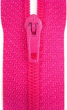 Z3135C 18cm Shocking Pink Nylon No.3 Pin Lock Closed End Zips - Ribbonmoon