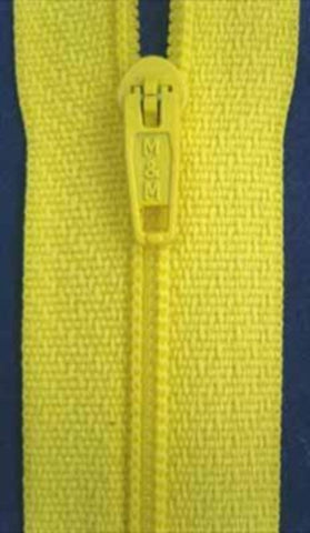 Z4510 20cm Sunshine Yellow Nylon Pin Lock No.3 Closed End Zip - Ribbonmoon
