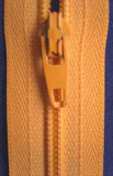 Z0557 YKK 41cm Pale Saffron Nylon No.3 Closed End Zip - Ribbonmoon