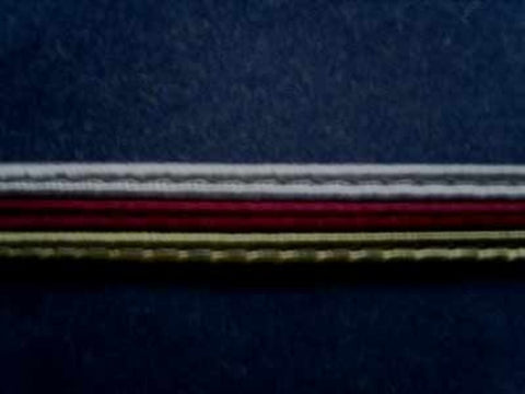FT1239 10mm Iced Blue Grey, Burgundy and Pale Khaki Corded Braid - Ribbonmoon