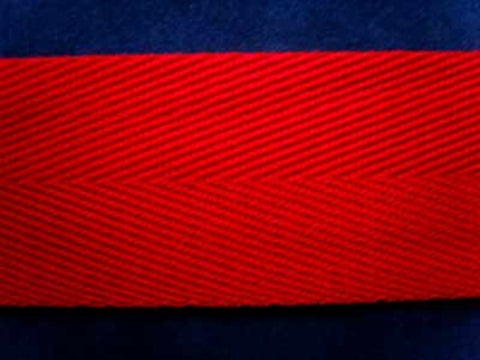 VTAPE03 38mm Red Acrylic V Tape Webbing - Ribbonmoon