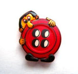 B14148 19mm Red Man Behind Button Childrens Shank Button