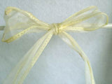 R5307 48mm Pale Primrose Sheer Ribbon with Enforced Wired Borders - Ribbonmoon