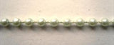 PT25 3mm Mist Green Strung Pearl / Bead String Trimming - Ribbonmoon