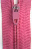 Z4495 50cm Geranium Pink Nylon Pin Lock No.3 Closed End Zip - Ribbonmoon