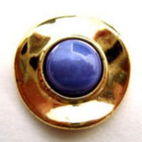 B14623 20mm Lupin Half Ball Shank Button with a Gilded Gold Rim - Ribbonmoon