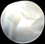 B7721 51mm Pearlised White Shimmery Shank Button - Ribbonmoon