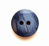 B5057 15mm Frosted Navy Gloss 2 Hole Button - Ribbonmoon