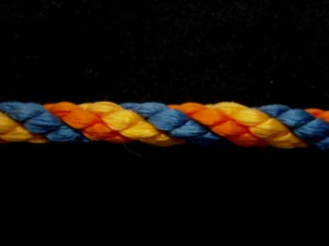 C320 7mm Crepe Cord Royal Blue, Marigold and Yellow - Ribbonmoon