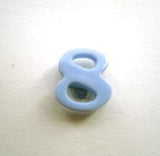 B14321 10mm Blue Number Eight Shaped Novelty Shank Button - Ribbonmoon