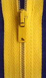 Z0279 51cm Pastel Yellow Nylon No.3 Closed End Zip - Ribbonmoon