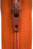 Z1861 YKK 15.5cm Burnt Orange Nylon No.3 Closed End Zip - Ribbonmoon