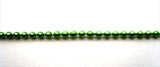 PT80 1.6mm Metallic Emerald Green Strung Pearl, Micro Bead String Trimming - Ribbonmoon