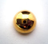 B16075 16mm Gold Gilded Poly Half Ball Shank Button - Ribbonmoon