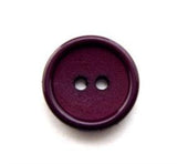 B12035 16mm Summer Plum Matt Centre 2 Hole Button - Ribbonmoon