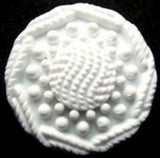 B6273 23mm White Textured Shank Button - Ribbonmoon