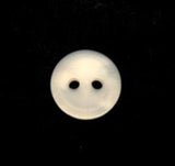 B11357 11mm Ice White Pearlised 2 Hole Button - Ribbonmoon