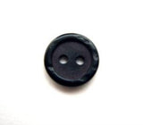 B12699 11mm Black Matt Centre 2 Hole Button - Ribbonmoon