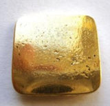 B7731 26mm Gold Distressed Heavy Metal Square Shank Button