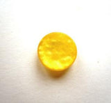 B10074 11mm Bright Yellow Shimmery Polyester Shank Button - Ribbonmoon