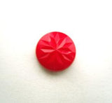 B14826 13mm Red Shank Button with an Indented Design - Ribbonmoon