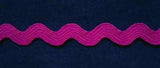 RIC120 9mm Cyclamen Pink Ric Rac Braid - Ribbonmoon