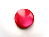B11506 11mm Tonal Geranium Red Polyester Shank Button - Ribbonmoon