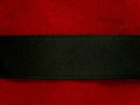 R6464 14mm Black Double Face Satin Ribbon - Ribbonmoon