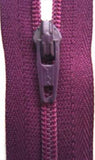 Z3894 YKK 13cm Plum Nylon No.3 Closed End Zip - Ribbonmoon