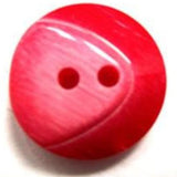 B18188 25mm Frosted Red Chunky Gloss 2 Hole Button