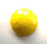 B11692 17mm Bright Yellow Domed Honeycomb Shank Button - Ribbonmoon