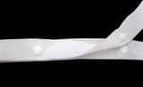 POP01 25mm White Polyester Popper Snap Tape, 10 Fastenings per Metre - Ribbonmoon