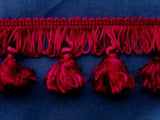 FT520 55mm Wine Tassel Fringing - Ribbonmoon