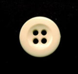 B10727 15mm Pale Primrose Glossy Brace Trouser Type 4 Hole Button - Ribbonmoon