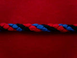C070 7mm Crepe Cord, Royal Blue, Black and Red - Ribbonmoon