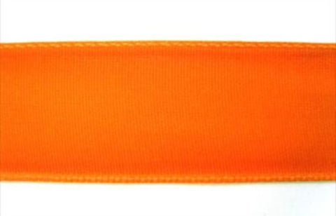 R4847 25mm Orange Wire Edged Taffeta Ribbon - Ribbonmoon