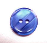 B16276 18mm Tonal Royal Blue Variegated Polyester 2 Hole Button - Ribbonmoon