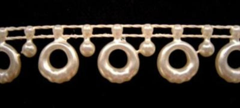PT112 15mm Ivory Strung Pearl / Bead String Trimming - Ribbonmoon