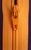 Z0410 YKK 46cm Pastel Saffron Nylon No.3 Closed End Zip - Ribbonmoon