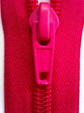 Z1561 30cm Deep Shocking Pink Nylon No.5 Open End Zip - Ribbonmoon