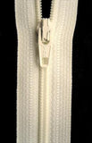 Z4822 YKK 30cm Ivory Nylon No.3 Open End Zip - Ribbonmoon