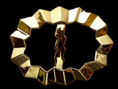 BK106 98mm Gold Gilded Poly Slider Buckle, 38mm Inside Width