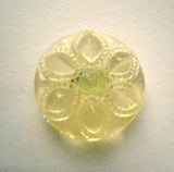 B11771 16mm Yellow Tinted Glass Effect Transparent Shank Button - Ribbonmoon