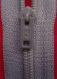 Z2343 YKK 18cm Slate Grey Pin Lock No.3 Closed End Zip - Ribbonmoon