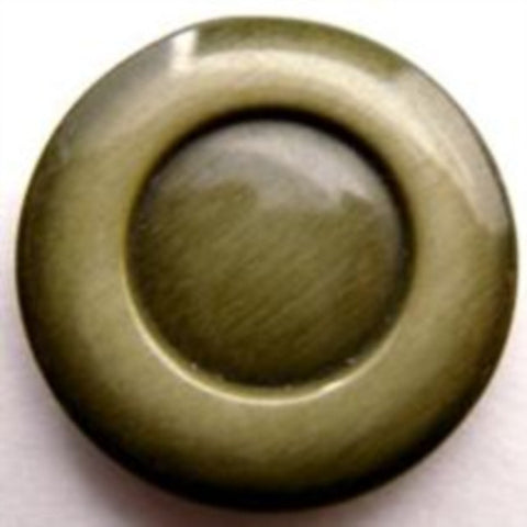 B14370 22mm Frosted Chive Green Gloss Shank Button - Ribbonmoon