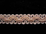 FT1792 11mm Pale Peachy Pink Cord Decorated Braid Trimming