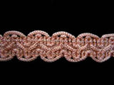 FT1356 16mm Peachy Pink Rachel Braid Trim