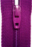 Z2083 Optilon 20cm Plum Nylon No.3 Closed End Zip - Ribbonmoon